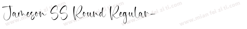 Jameson SS Round Regular字体转换